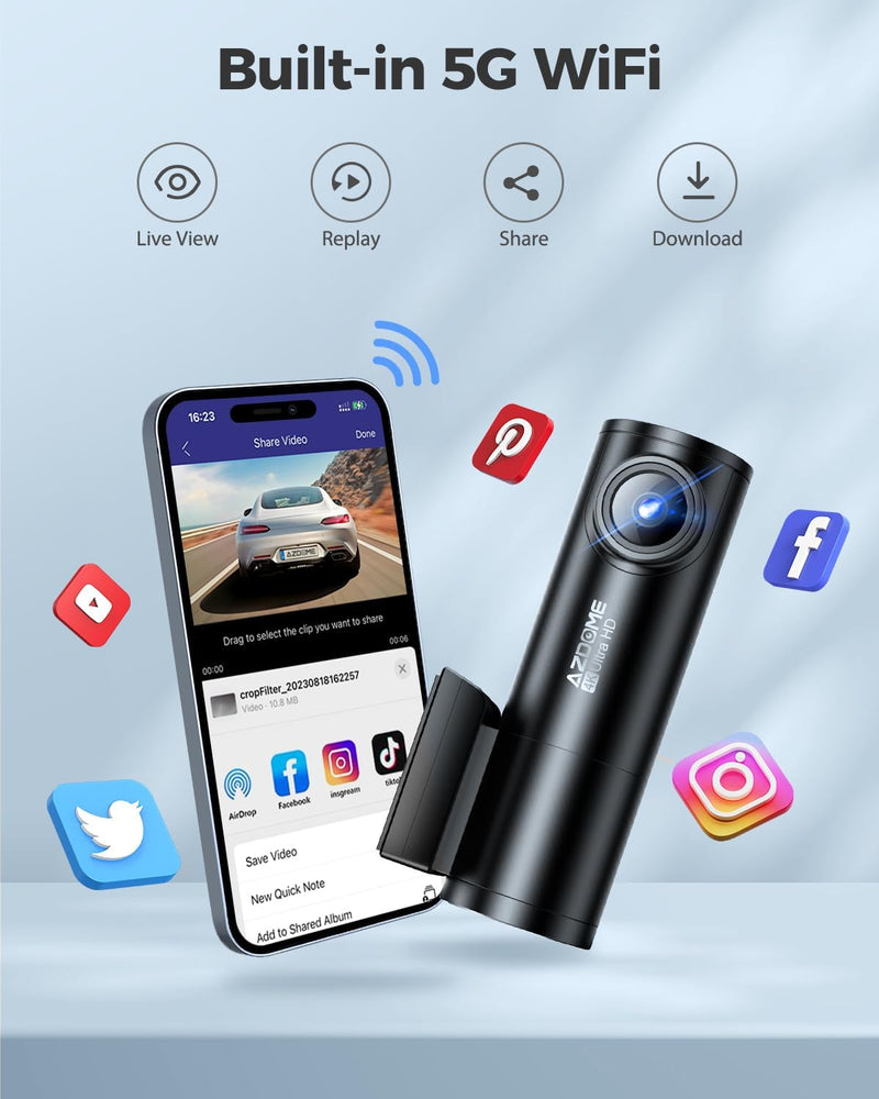 Azdome M300s Dual Lens 4k