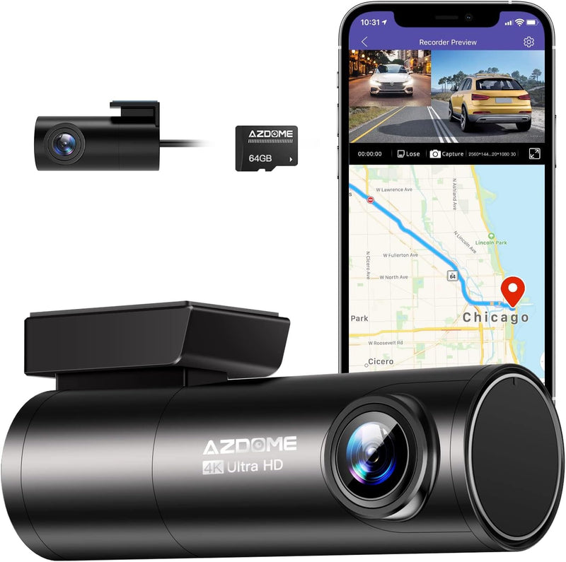 Azdome M300s Dual Lens 4k