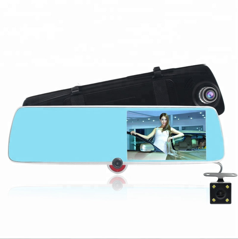 RoadShark 3 channel dash cam mirror